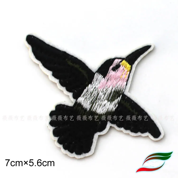 Вышивка красивые птицы птица Веселая Задняя лента наклейка патч цветок ткань