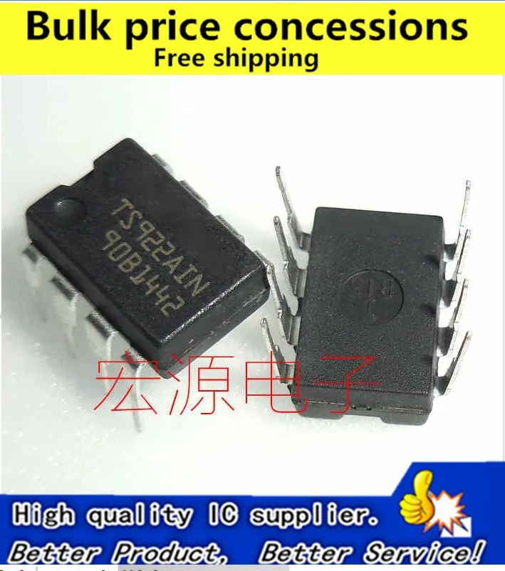 

Free shipping 10pcs/lot TS922IN TS922AIN DIP8 new original