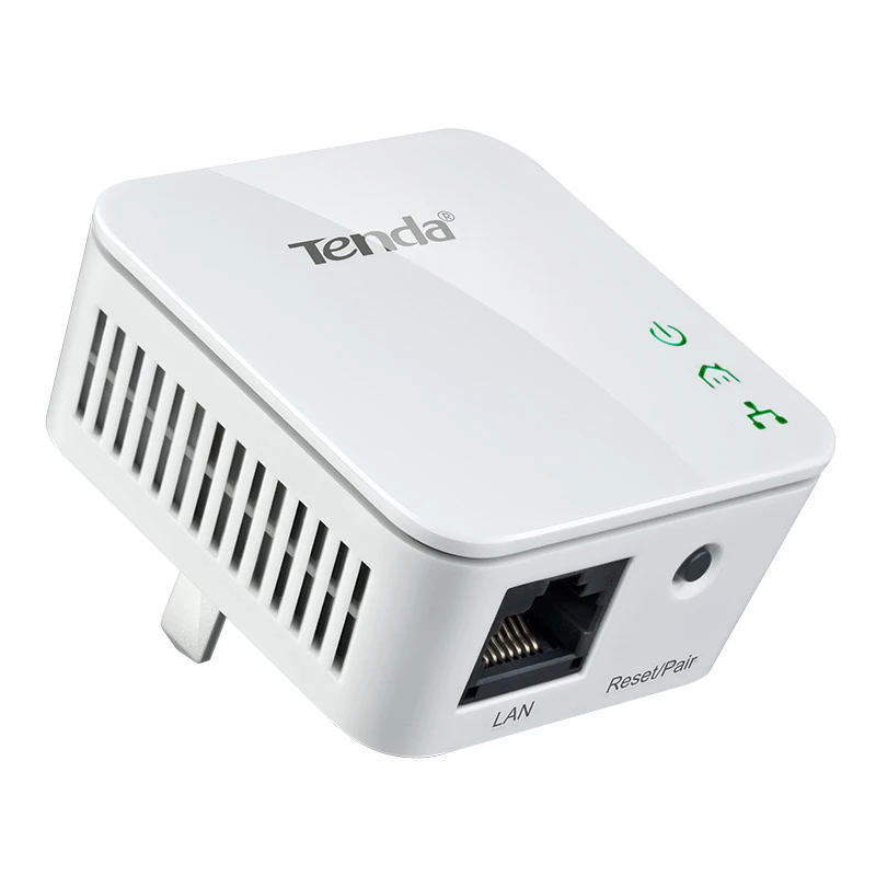1 пара Tenda P202 Mini 200 Мбит/с PowerLine Ethernet адаптер, PLC Адаптер, совместимый с беспроводным Wifi роутером, IPTV, Plug and Play