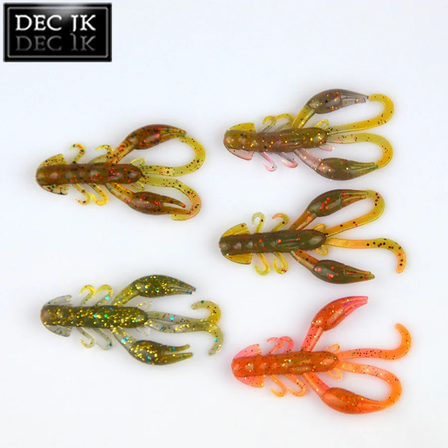 Мягкие силиконовые приманки для рыбалки с креветками 20 шт.|bass bait|bait for fishingsilicone