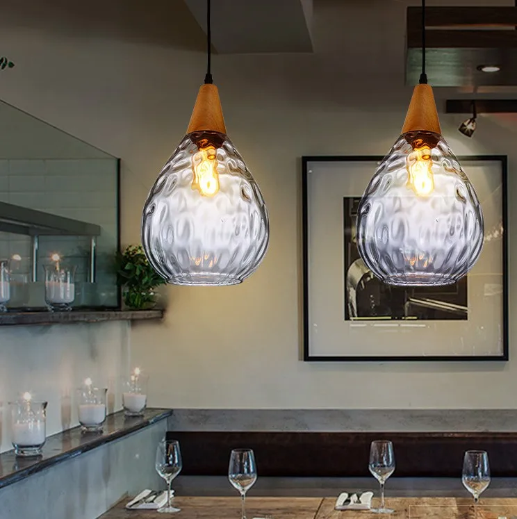 Tiffany стеклянная люстра лампа для ресторана бара в скандинавском стиле креативный