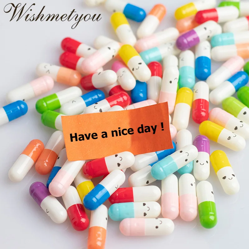 WISHMETYOU 50 шт. капсула для письма произвольный цвет креативные любовные таблетки