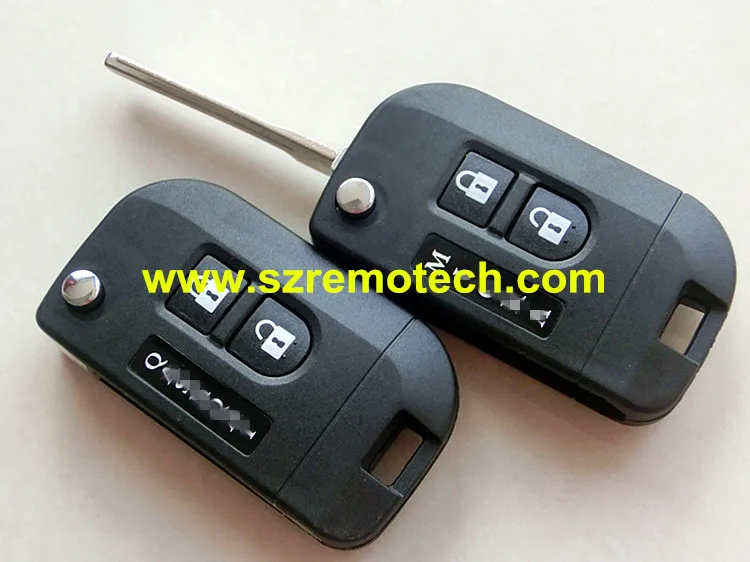Складной флип брелок RMLKS с 2 кнопками чехол для автомобиля подходит Nissan QASHQAI Micra Note