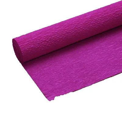 dark hot pink 250*50 см цветной рулон гофрированной бумаги для поделок цветы украшения Подарочная Оберточная Бумага Ремесло 22 цвета - Цвет: dark hot pink
