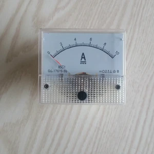 DC Analog Meter Panel 10A AMP Current Ammeters 85C1 DC 0-10A Rectangular Gauge