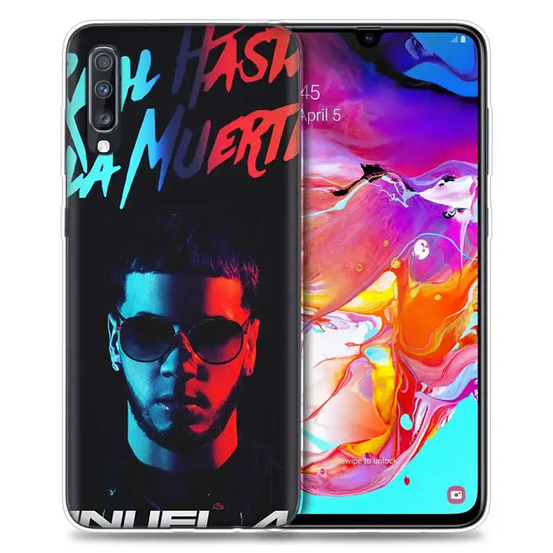 04 Anuel Aa Ozuna чехол для samsung Galaxy A50 A70 A80 A60 A40 A30 A20 A10 M40 M30 M20 M10 A6 A8 плюс ТПУ чехол с крышкой крышка - Цвет: 04