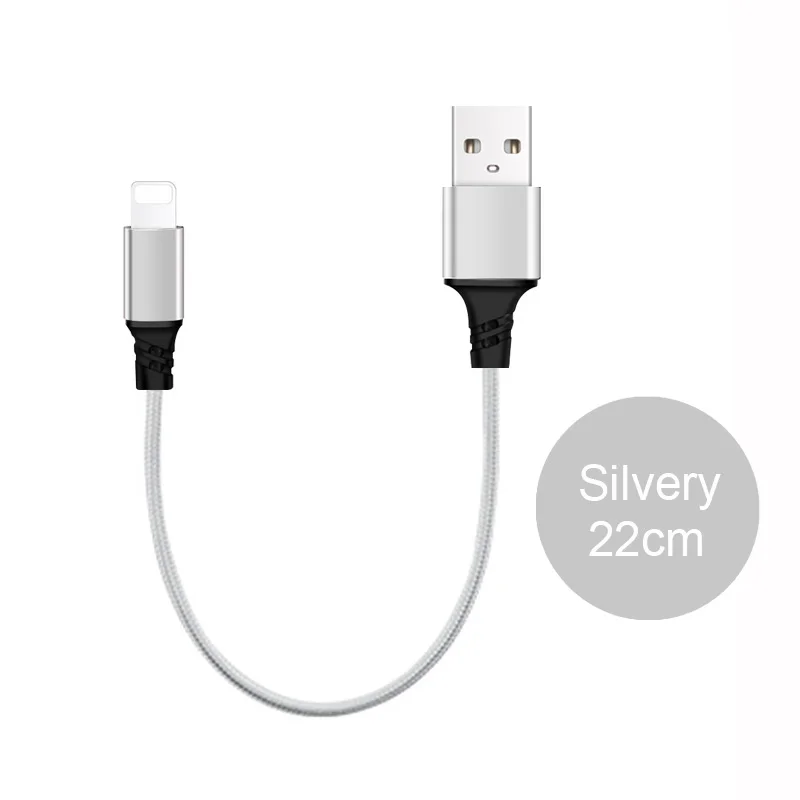 White 22CM 3в1 2в1 USB кабель для iPhone X 8 7 6 Micro usb type C кабель для samsung S9 S8 Быстрая зарядка кабель 3A зарядное устройство короткий длинный шнур - Цвет: White 22CM
