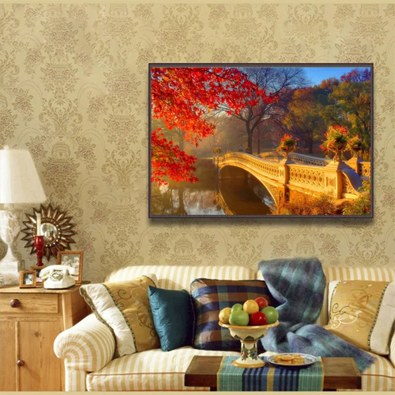 Мода DIY 5D Вышивка бисером вышивка крестиком Домашнее украшение ремесла пасторальные живописные снятие стресса развитие мышления 30 см* 40 см