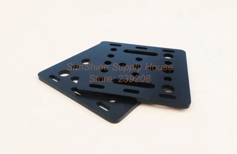 Openbuilds 20 мм V пластина козловая 65x65x3 слот алюминиевый CNC обработка черный