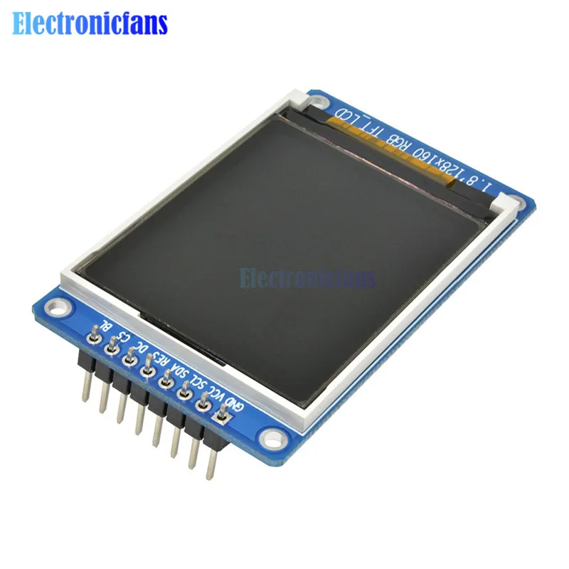 

1.8" 1.8 inch 128x160 SPI Full Color TFT LCD Display 128*160 Module ST7735S 3.3V Replace OLED Power Supply for Arduino DIY KIT