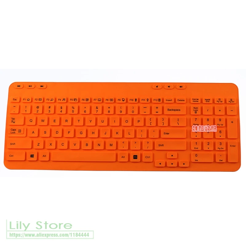 allorange Силиконовый пылезащитный механический чехол для клавиатуры для logitech MK365 MK360 K365 K360 Беспроводная настольная Пылезащитная пленка - Цвет: allorange
