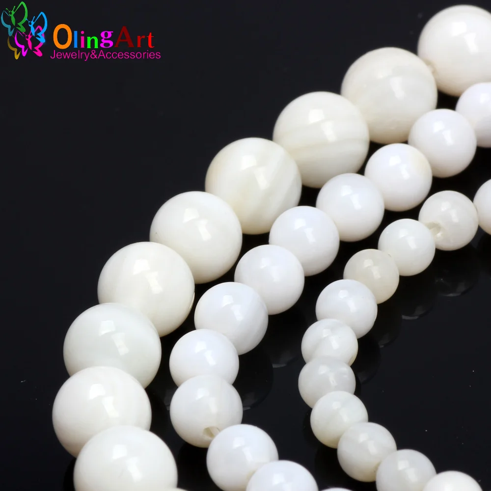 OlingArt 4 5 7 мм натуральные полосы китайский натуральный герой ракушки бусины для