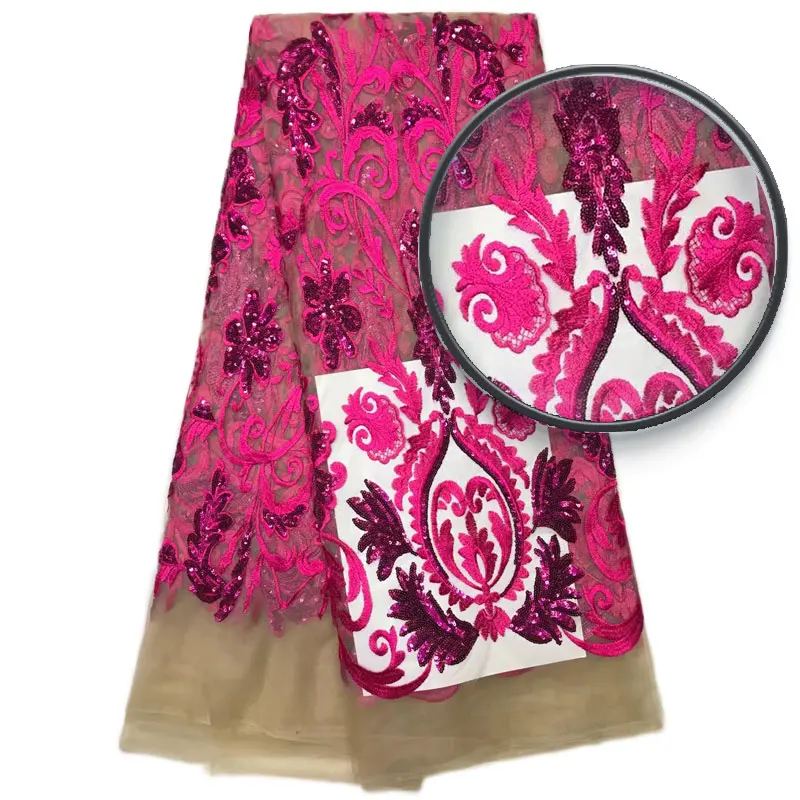 2017 Высокое качество Африканский Кружево Ткань золото французский чистая Вышивка