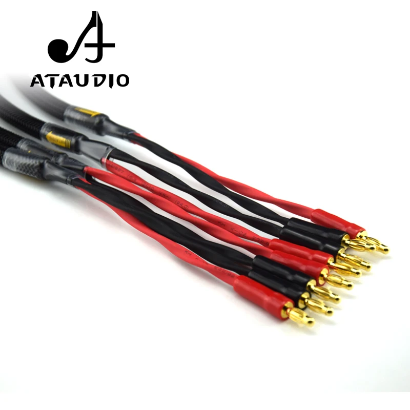 ATAUDIO S16 4 1 пара Hifi динамиков кабель высокой производительности 4N OFC Fever Audio Line м 2 5 3