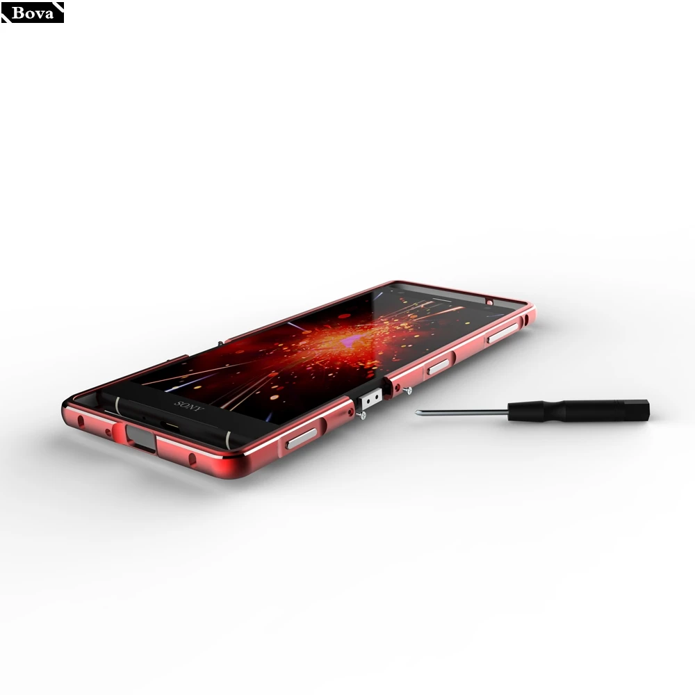 Чехол для Sony Xperia Xz2 &amp XZ2 Compact роскошный защитный металлический каркас Роскошный