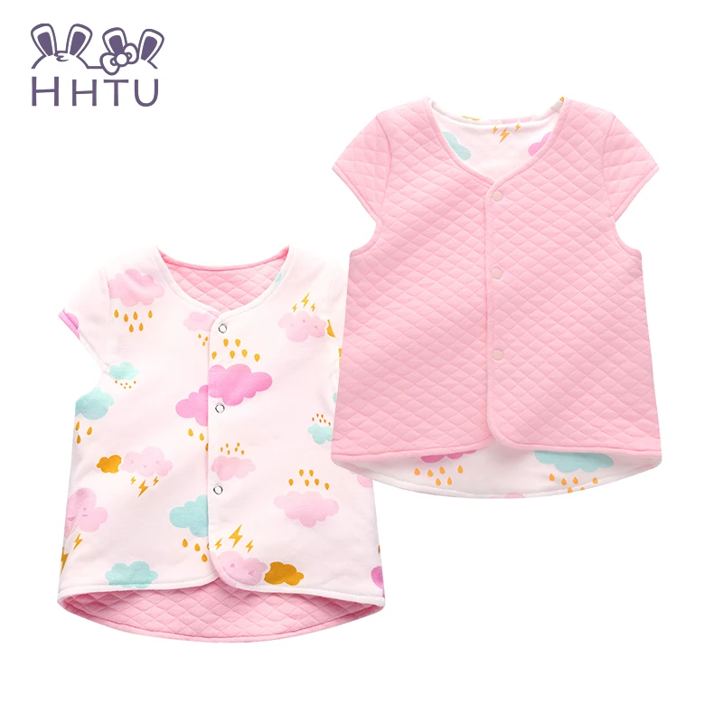 Детская Хлопковая верхняя одежда HHTU жилет повседневная детский детская теплый