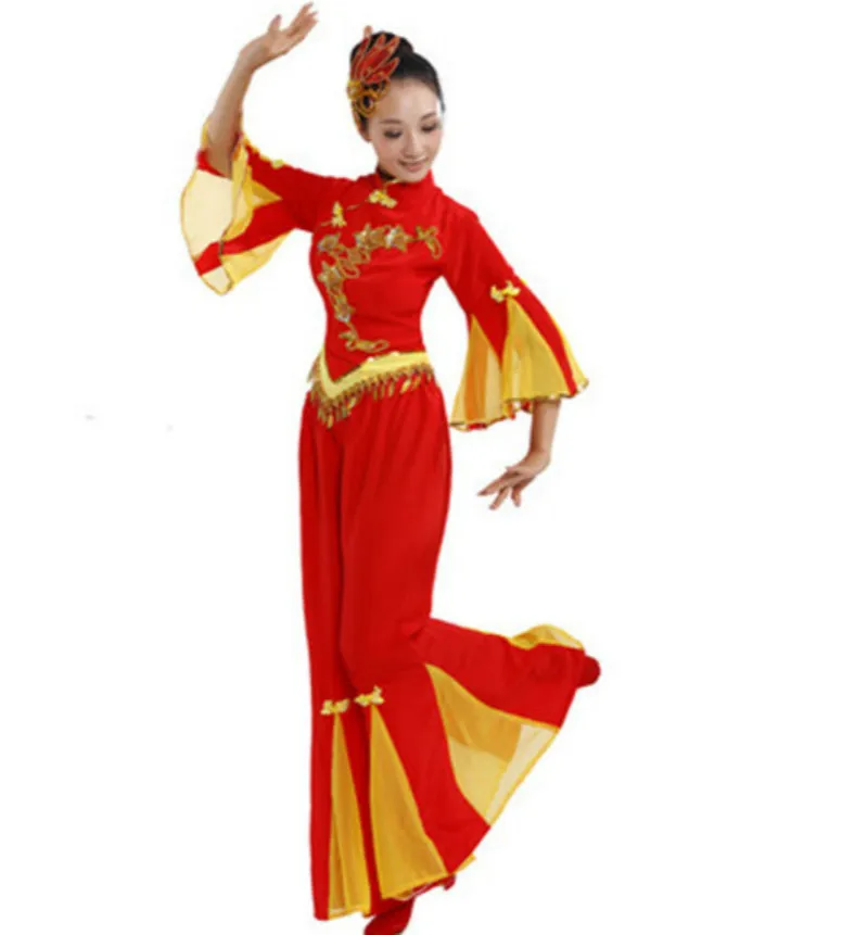 Традиционный китайский народный танцевальный костюм льва для женщин hanfu
