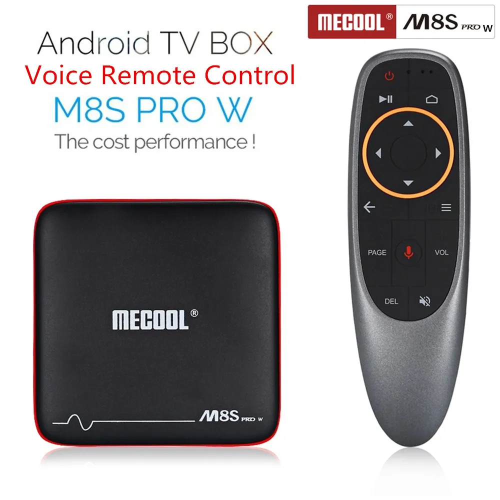 MECOOL M8S PRO W ТВ приставка Android 7 1 Amlogic S905W Смарт 2 Гб 16 4 к WiFi с голосовым управлением PK X96