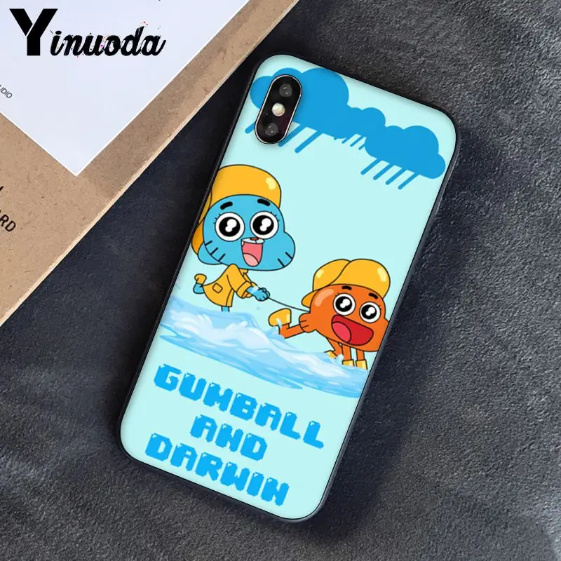A15 Yinuoda удивительный мир Gumball gumball новое поступление черный чехол для телефона iPhone 8 7 6 6S 6Plus 5 5S SE XR X XS MAX Coque - Цвет: A15