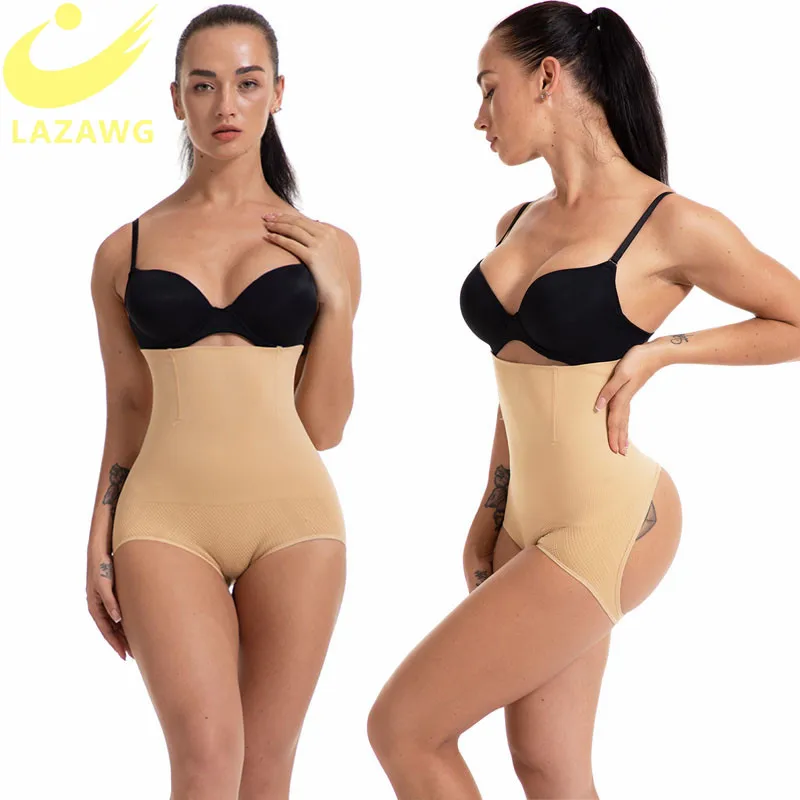 LAZAWG Women Sexy Butt Lifter Control Panties Seamless Shapewear Body Shaper Briefs Push Up Underwear Big Ass Lift Up Panty Slim