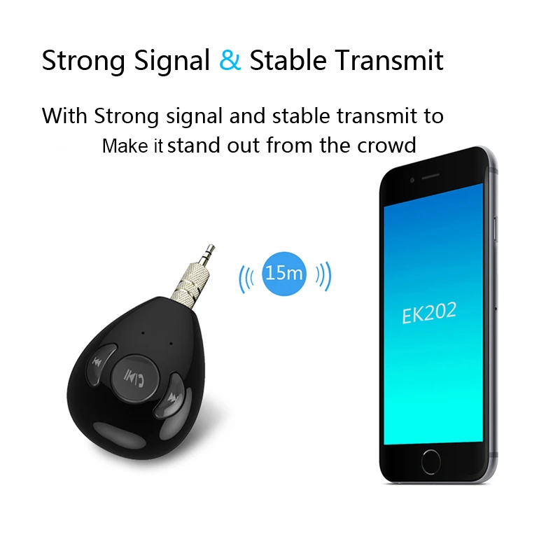 ANLUD, беспроводной автомобильный bluetooth-приемник, комплект громкой связи, 3,5 мм разъем, AUX аудио адаптер, музыкальный стерео передатчик для автомобильного плеера, динамика