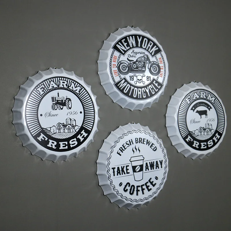 35 см современная свежая фермерская пивная бутылка винтажная металлическая