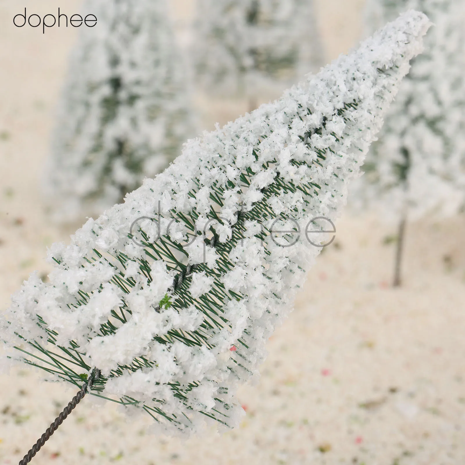 dophe 10pcs Ho Scale 12cm Model Cedar Trees Sand Table Landscape Railroad Winter Scene Layout | Дом и сад