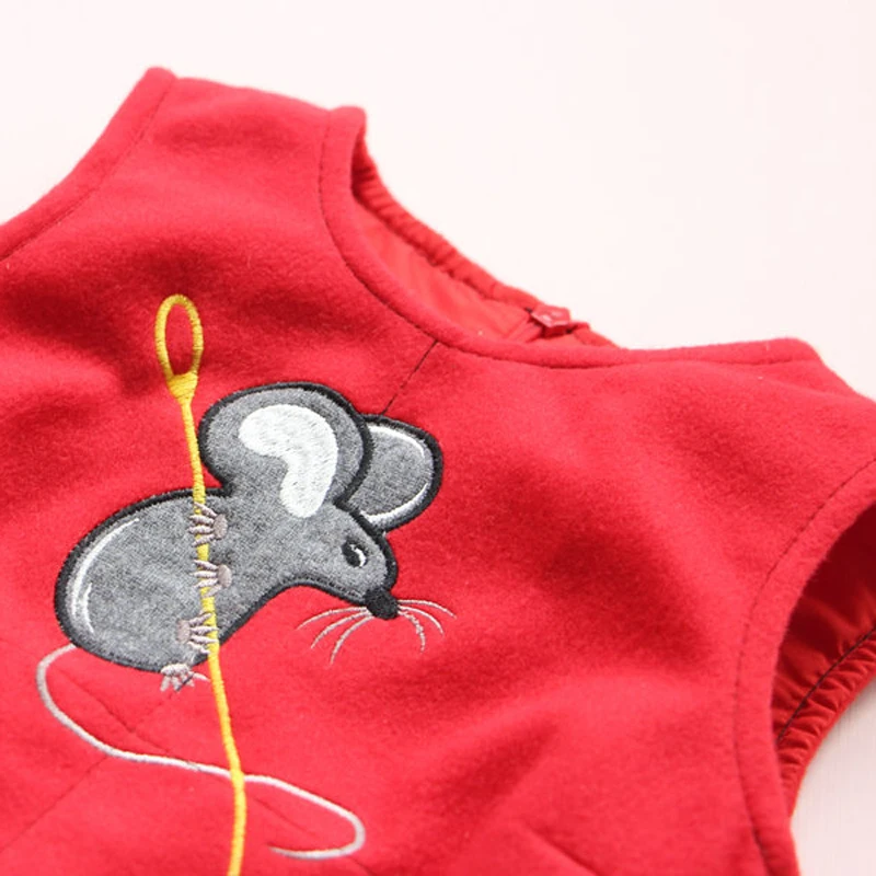 Новинка 2019 года сезон осень-зима платье-майка для девочек Одежда с изображением