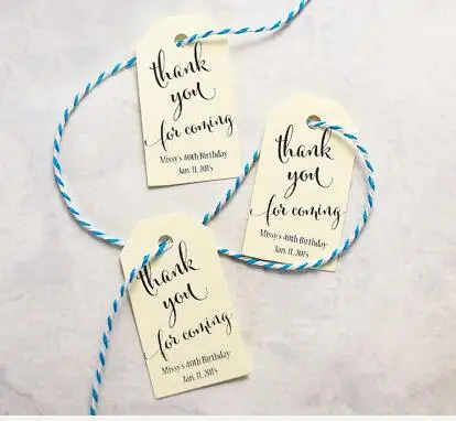 Персонализированные бирки для подарков на свадьбу вечеринку открытие Дома|card thank