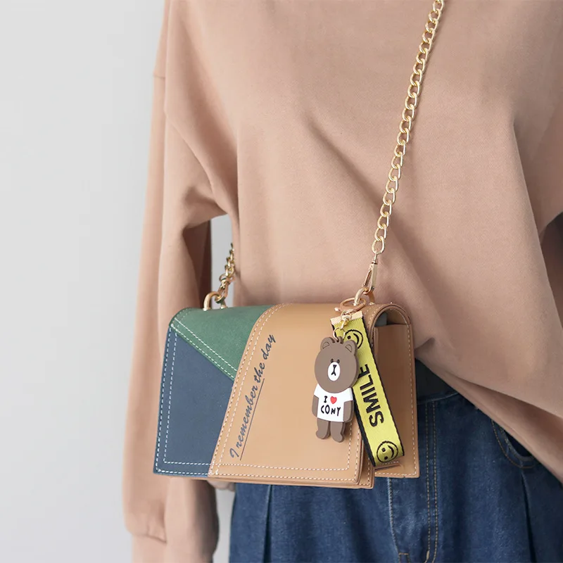 Small Bag For Women 2019 Handbags New Fashion Chain Ladies Crossbody Bags Bear Flap Shoulder CUMYKA | Багаж и сумки