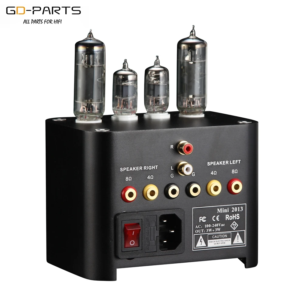 APPJ Mini2013 6J1 6P1 вакуумный ламповый усилитель Hifi аудио стерео Настольный ламповый усилитель винтажный встроенный усилитель домашний аудио 3 Вт+ 3 Вт