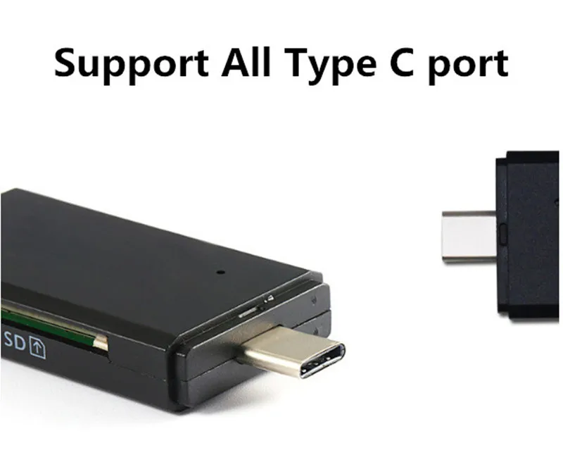 100 шт./лот Тип Закрытая акционерная Компания C & micro USB и 3 в 1 OTG кард ридер