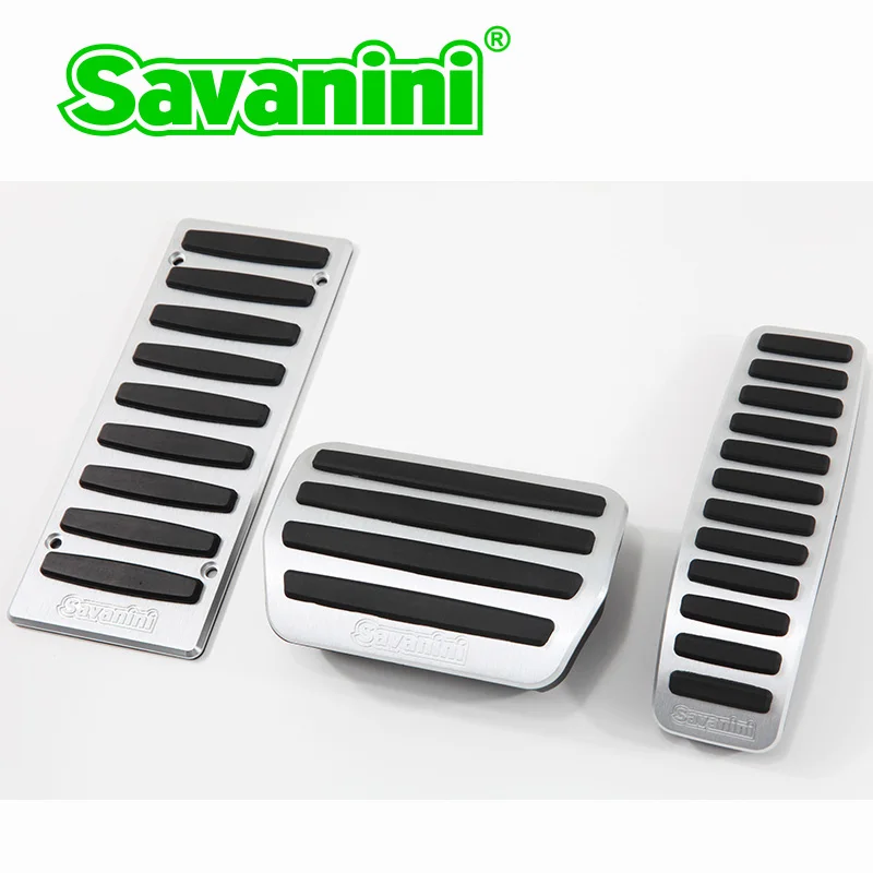 Cayenne 3 pcs Savanini Автомобильный ножной коврик газ и педаль тормоза для Porsche Cayenne/Volkswagen Touareg/Audi Q7 авто без бурения! Алюминий сплав - Название цвета: Cayenne 3 pcs