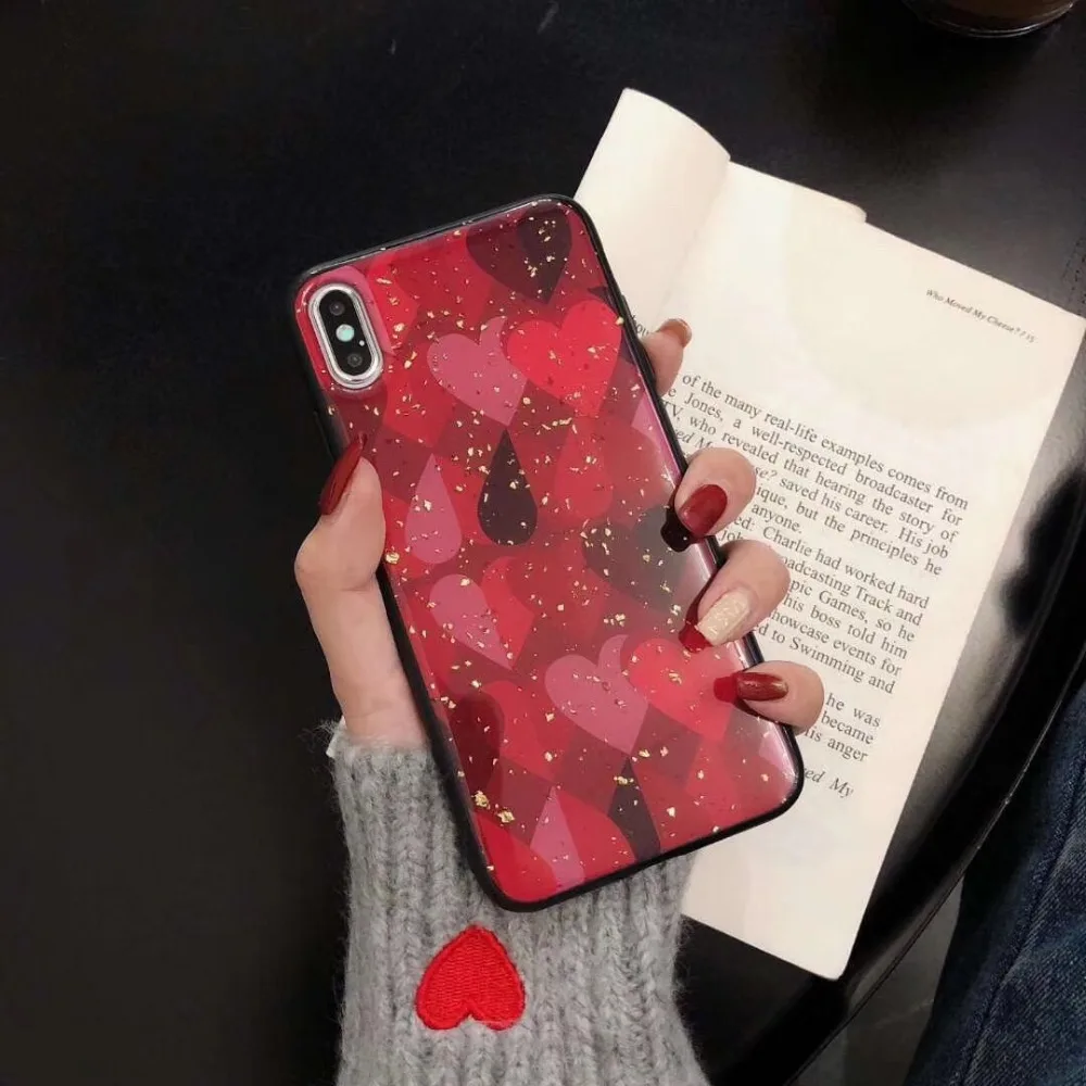 For Huawei Mate20 Lite Pro Mate10Pro Nova3i PSmart Case Shiny Sequins Love Heart Soft Girly P20Pro P20Lite P10 Plus Cover |