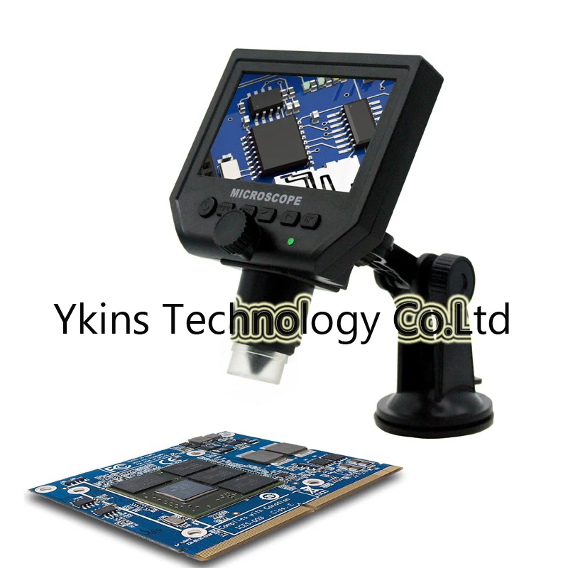 1-600x 3.6MP USB электронный портативный микроскоп 8 LED VGA 4 3 "высокой четкости ЖК-экран
