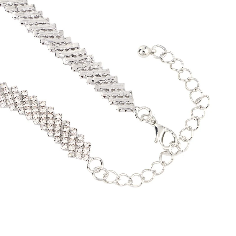 Loveiystar New European Style Women Necklace Jewelry Luxury Rhinestone Sexy Short Choker Statement Accessories JY7090 | Украшения и