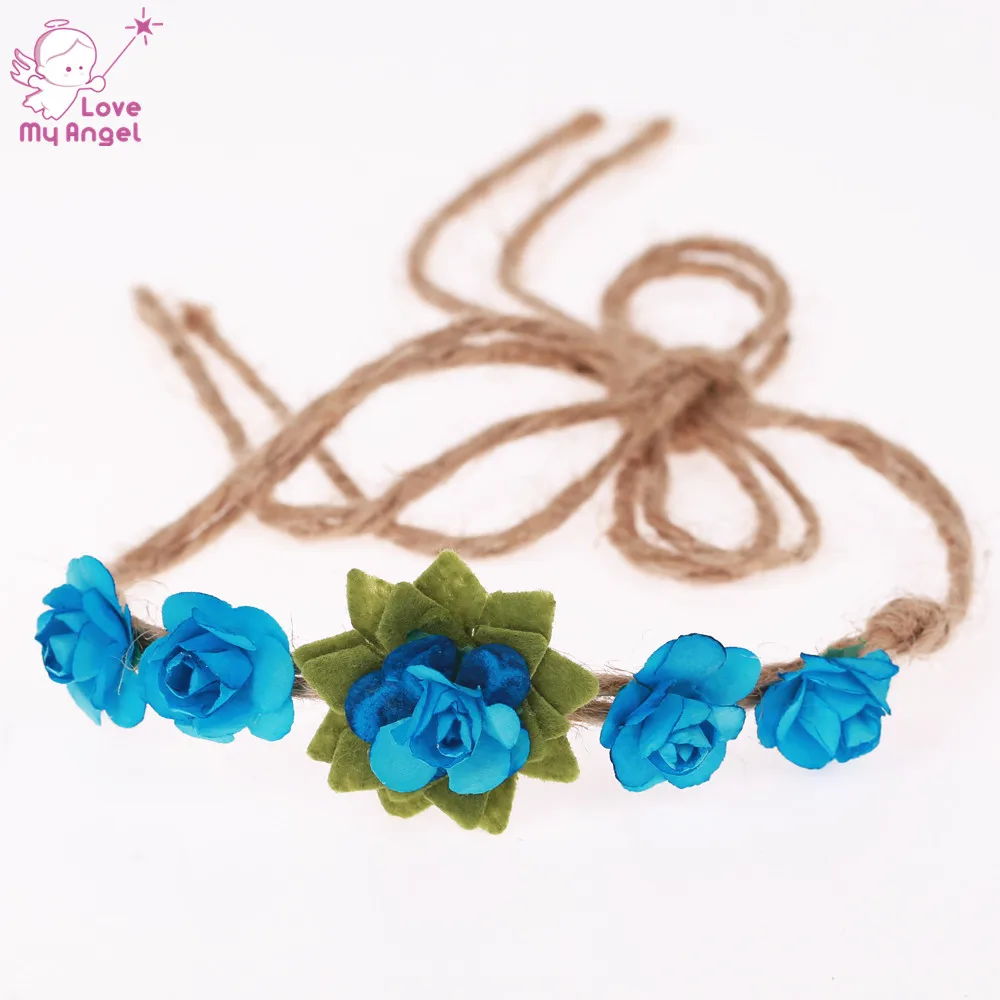 Шикарная повязка на голову с розовым цветком для девушек Женская бумажным