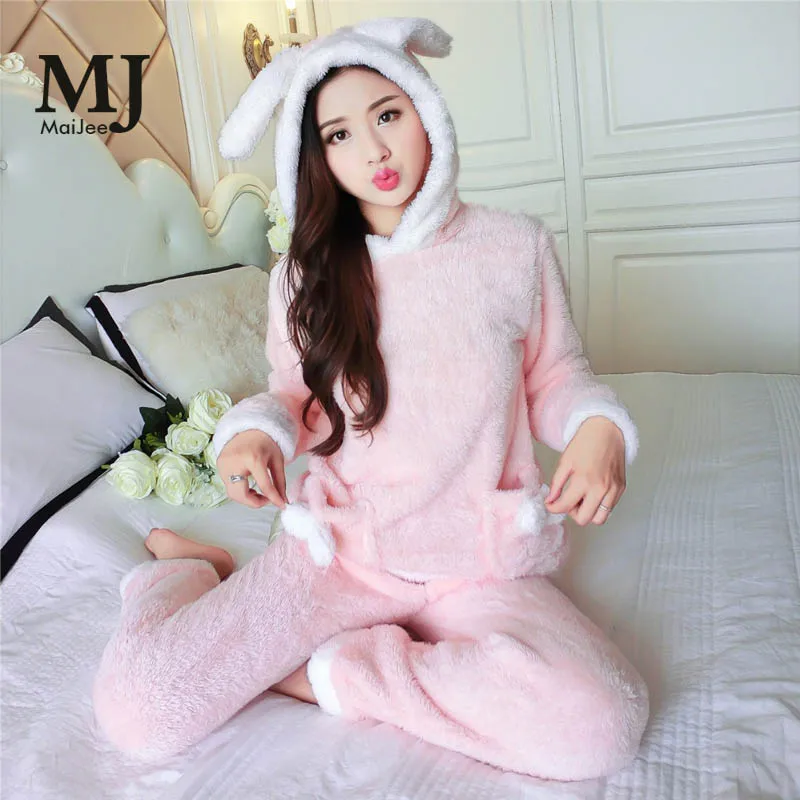 MJ016B теплая зима бархат фланель пижамы Pijamas Mujer Pigiama Donna Для женщин пижамные