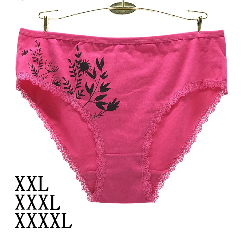 1 шт. XXL XXXL 4XL трусики женские высокого качества 95% хлопок нижнее белье мягкие