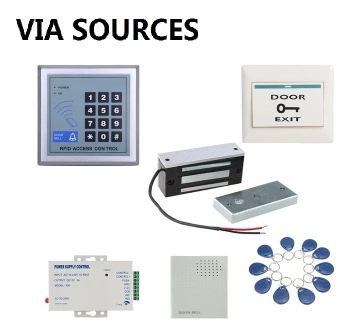 Бесплатная доставка RFID Клавиатура система контроля допуска к двери комплект