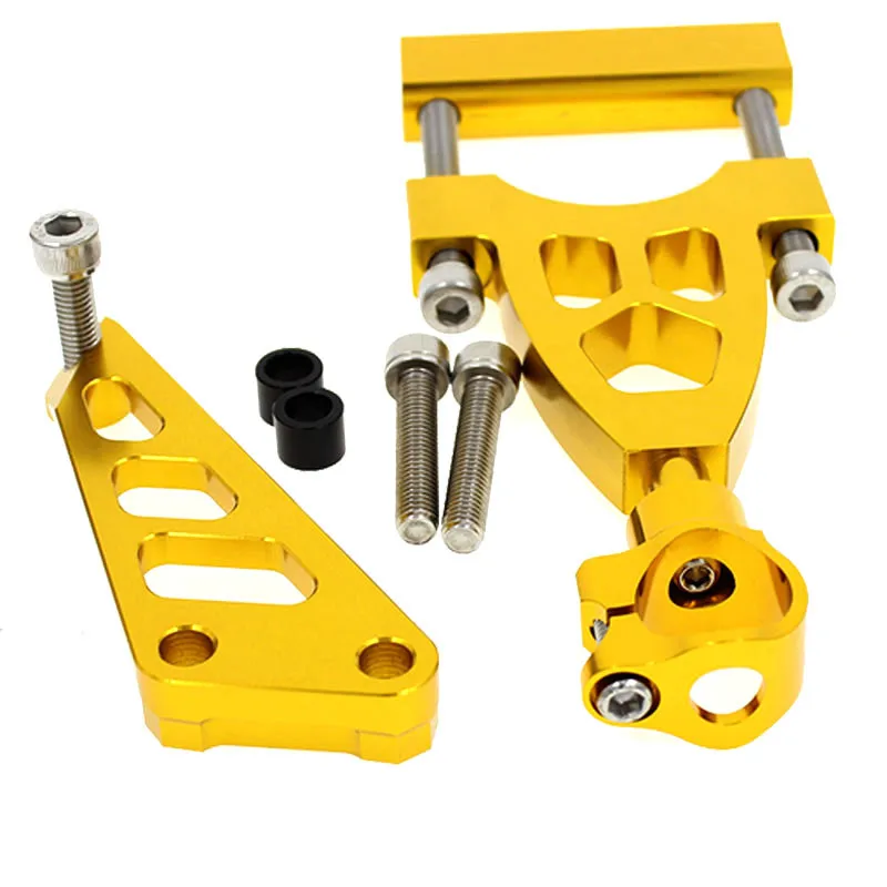FX CNC Adjustable Motorcycles Steering Damper Stabilizer Mounting Brackets Kits For HONDA CB400 VTEC 1999 - 2010 2009 08 07 | Автомобили и