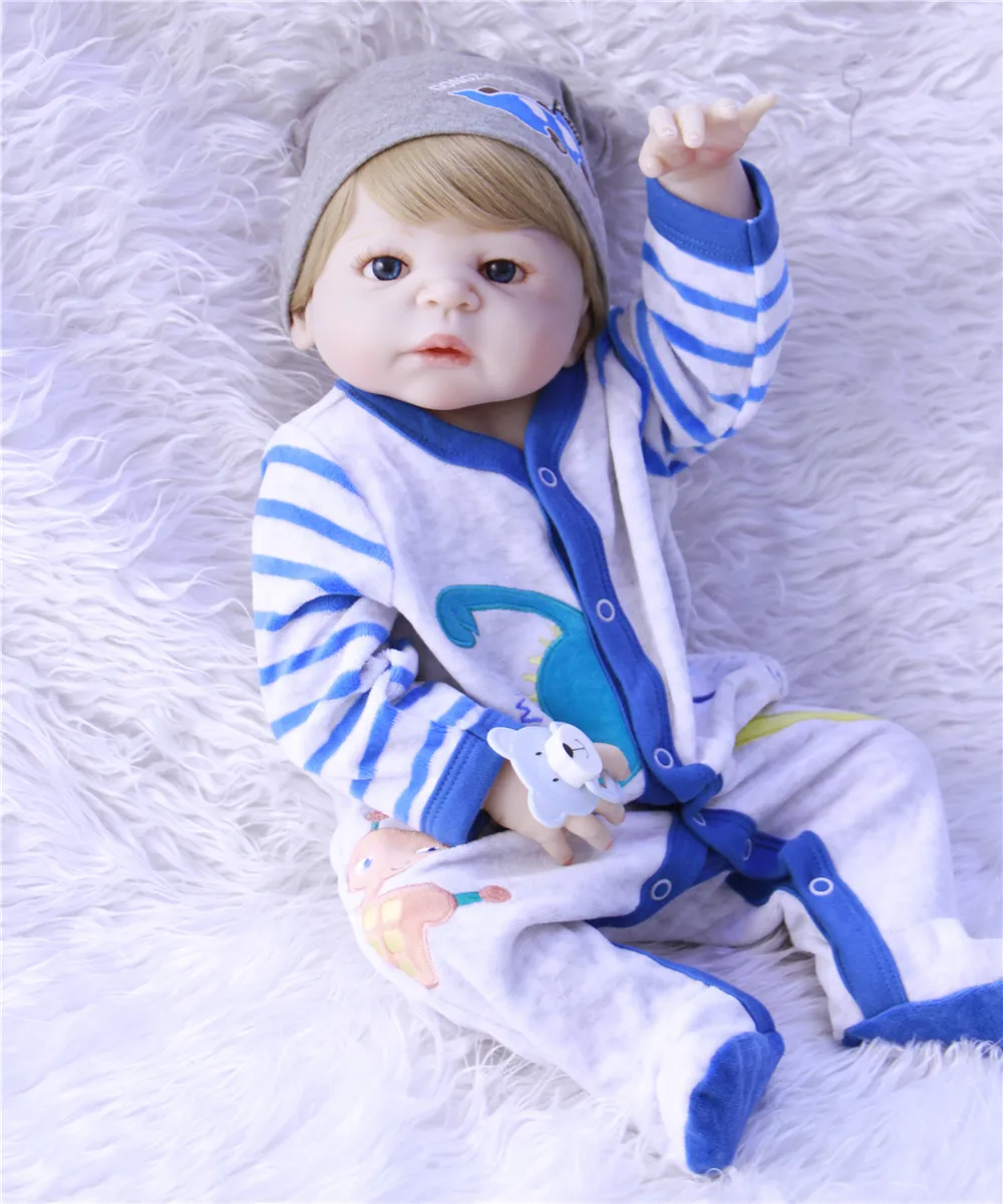 

57 см силиконовая кукла для новорожденного мальчика, игрушка bebe alive, куклы для детей, подарок bebe, Реалистичная кукла для новорожденного boneca, Д...