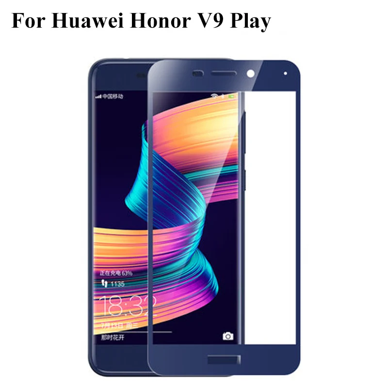 

2PCS Ultra-Thin screen protector Tempered Glass For Huawei Honor V9 Play full Screen protective For Huawei Honor V 9 Play