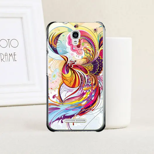 Цветной чехол для телефона Alcatel One Touch Pixi First 4024X 4024D твердый пластиковый на заднюю
