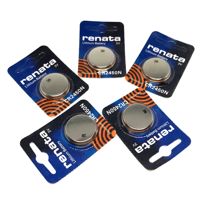 Оригинальный литиевый аккумулятор renata CR2450N CR2450 2450 3 в для часов стоп сигналов