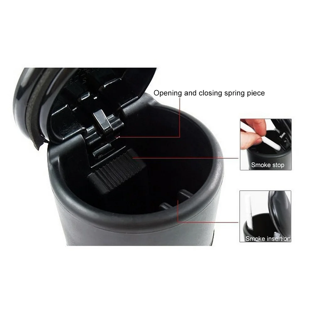 Пепельница автомобильная со светодиодный светильник кой портативная пепельница