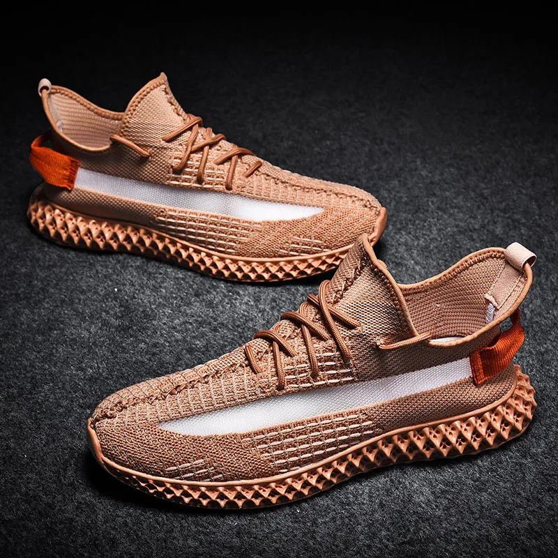 2019 New Trend Youth Men Leisure Running shoes Flying weaving Mesh Breathable Sneakers Boy Jogging Trekking Sports shoe Hot Sale | Обувь