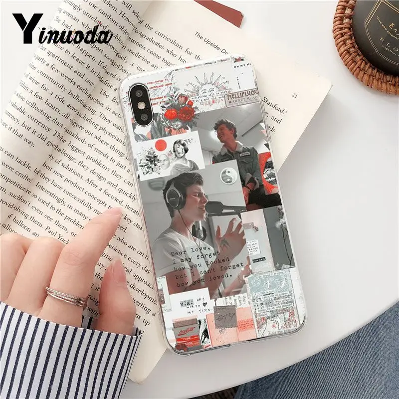 Yinuoda певец Шон Мендес Magcon узор мягкий чехол для телефона из ТПУ по iPhone 6S, 6 plus, 7, 7 plus, 8, 8 Plus, X Xs Макс 5 5S XR