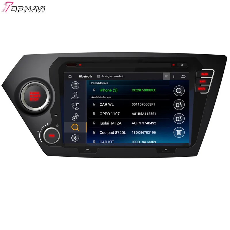 Topnavi 8 ''Восьмиядерный 2 Гб RAM Android 6 0 Автомобильный Радио Стерео GPS для KIA K2 2011-/RIO