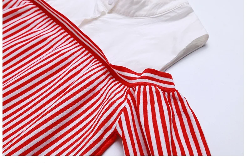 Высокое качество Новые Для женщин Демисезонный Беременность платье в полоску